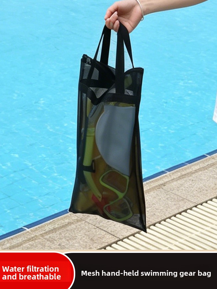 Snorkeling Gear - Draagbare opbergtas voor stranduitrusting, met rits,
