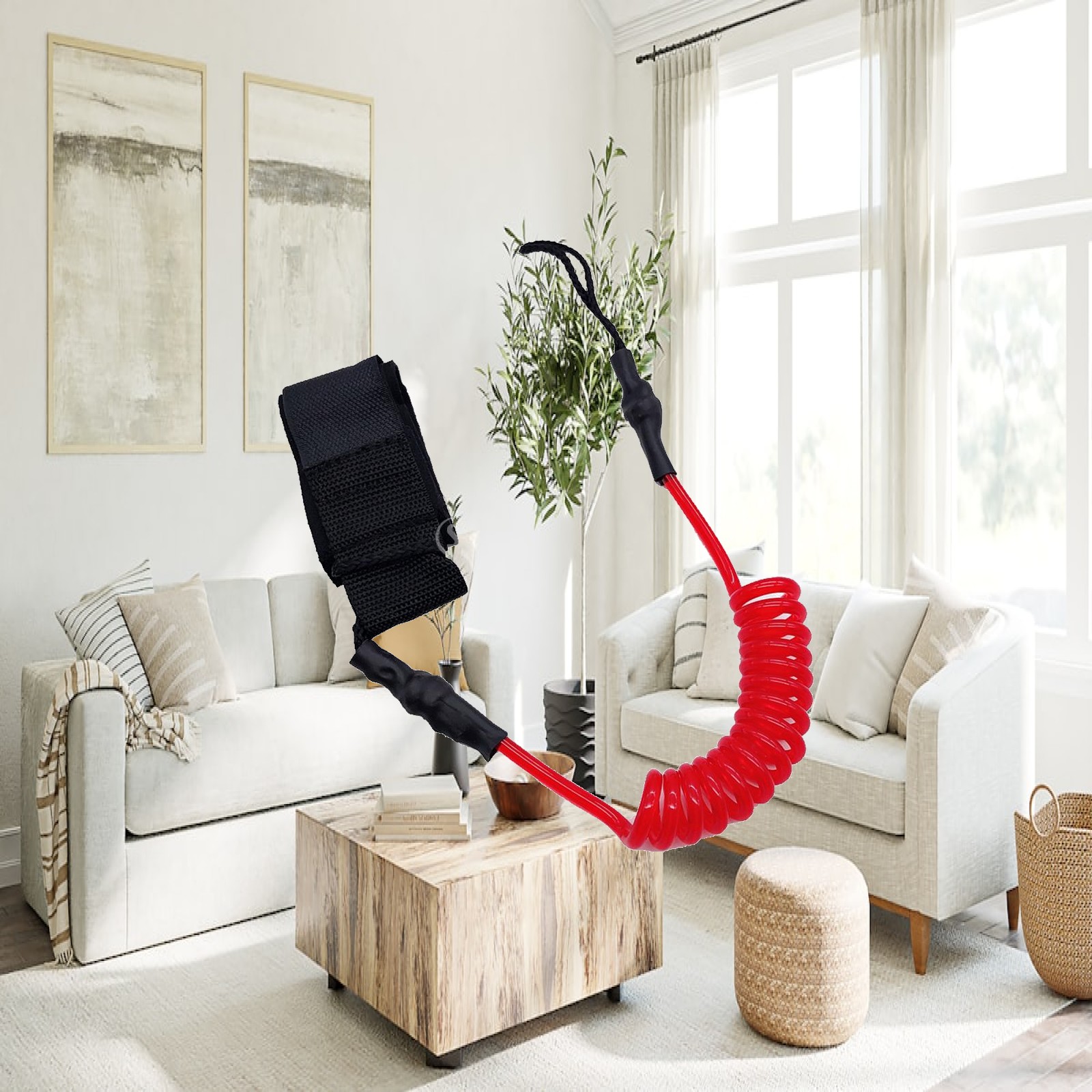 Verstelbare paddleboard-lijn,  - Surfboard Leash recensie en prijs
